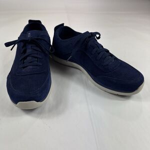 Ryka Elle Suede Leather Sneakers Womens 11 Perforated Slip on Lace Walking Shoes